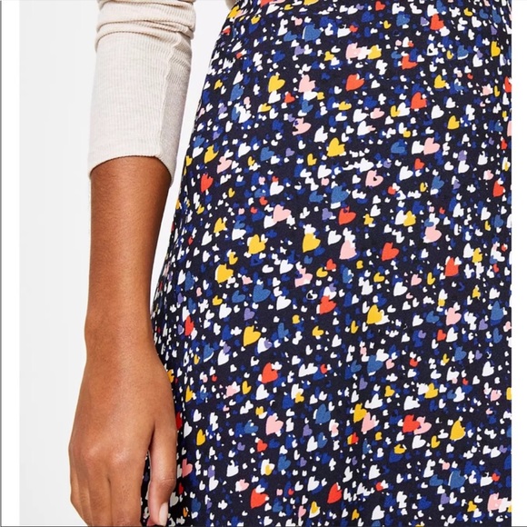 Petite Heart Pull on Midi Skirt - Picture 2 of 3